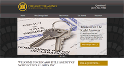 Desktop Screenshot of chicagotitleagency.com